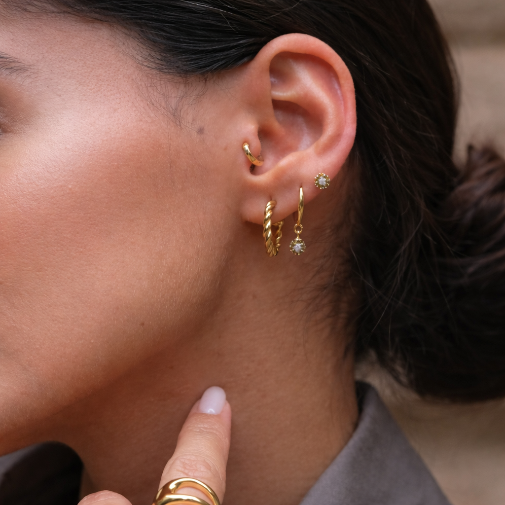 Pendientes Aro Rizados