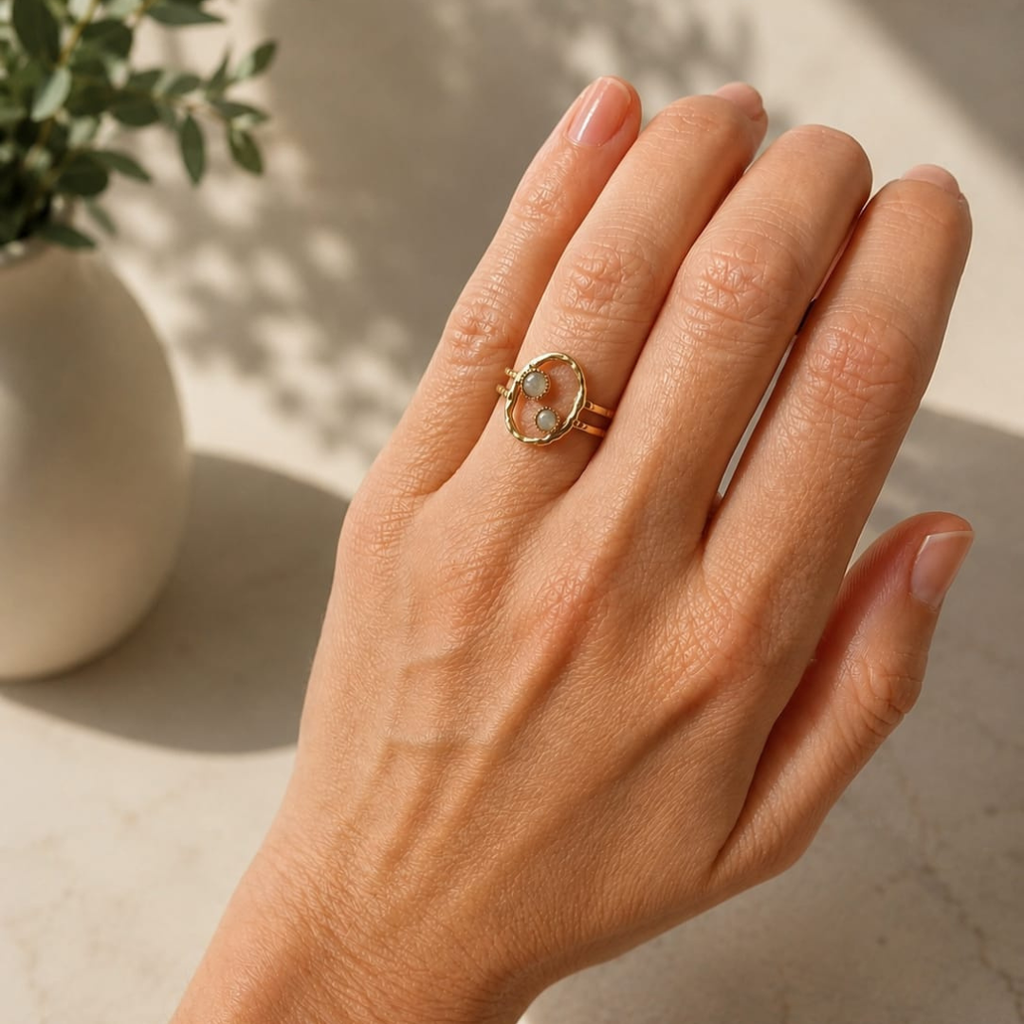 Anillo Piedra Del Oceano