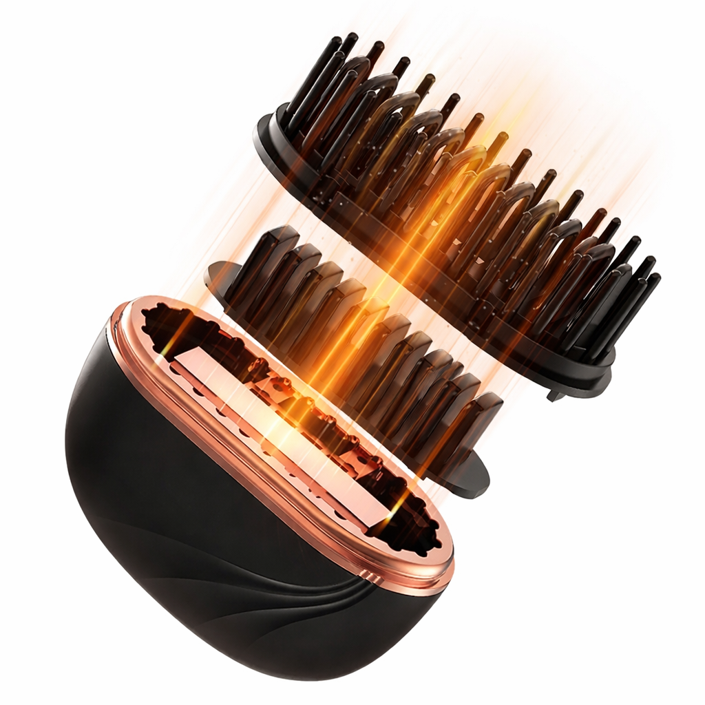 Peine plancha de pelo portátil, calentamiento rápido.