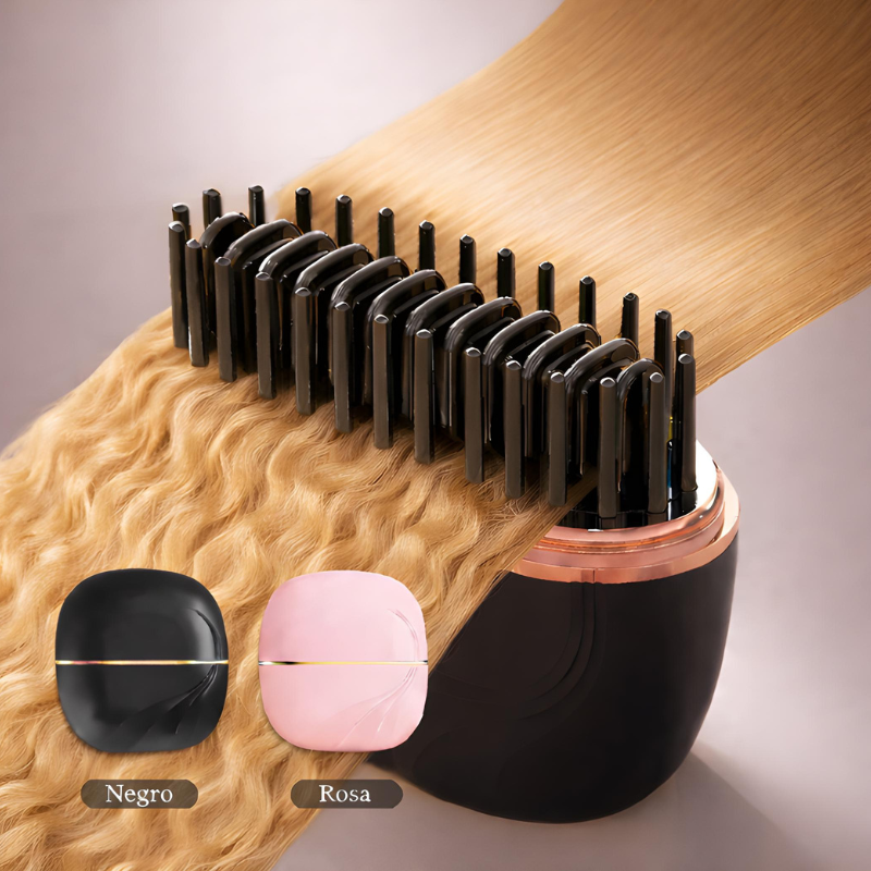 Peine plancha de pelo portátil, calentamiento rápido.