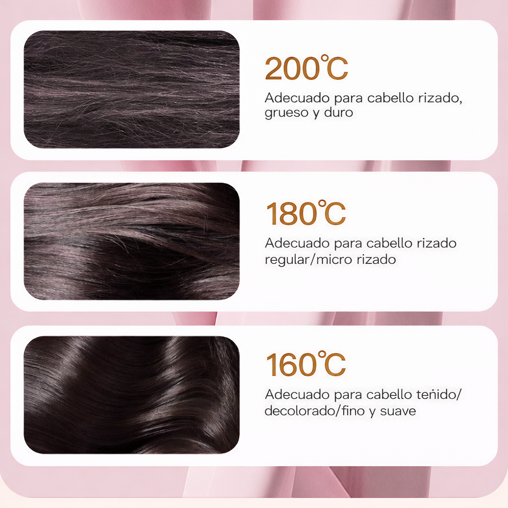 Peine plancha de pelo portátil, calentamiento rápido.